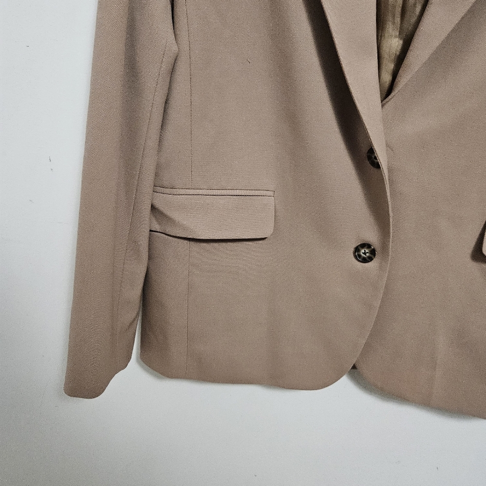 SOLD Aritzia Babaton Vogue Oversized City Wool Blazer Sz 1 S/M Camel - Picture 5 of 16